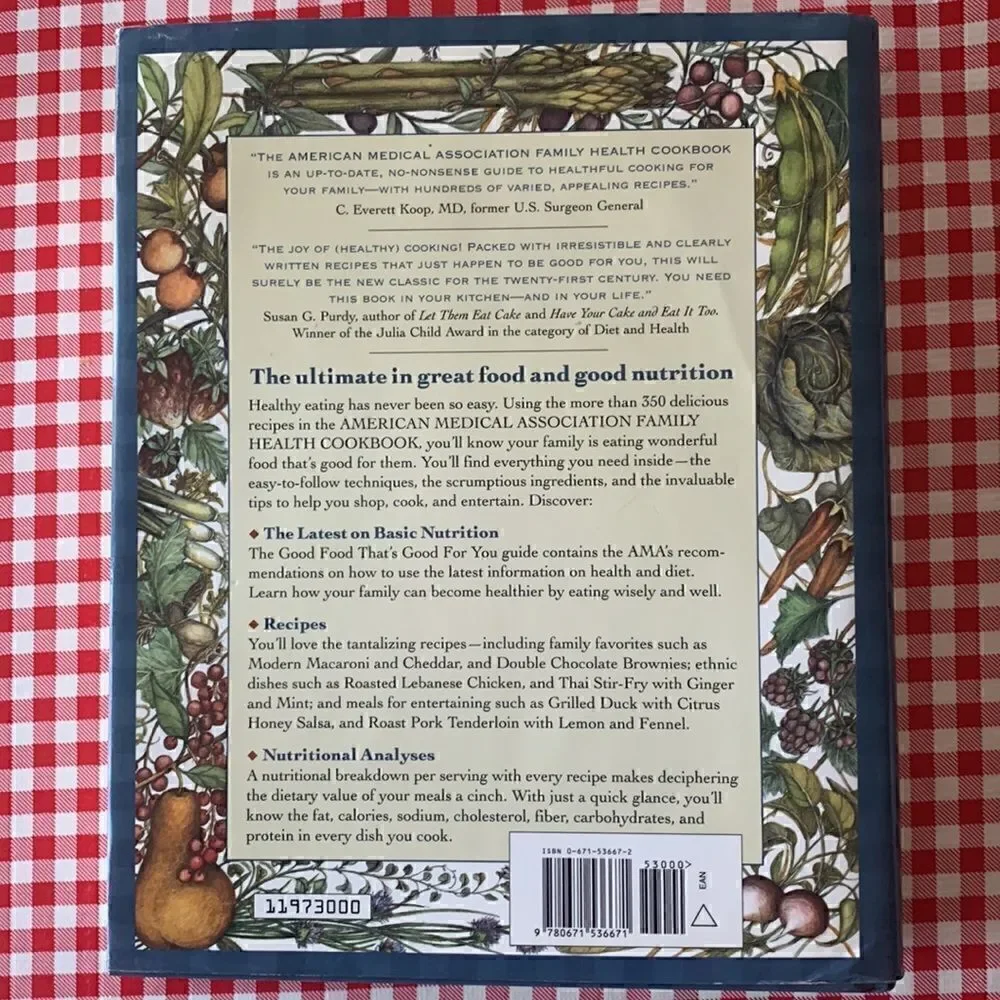 Cookbook American Medical Association Family Health Cookbook Hardcover